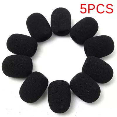 5PCS Microphone Headset Grill Windscreen Sponge Foam Black Mic .c3ZMCA.t2 • $7.03