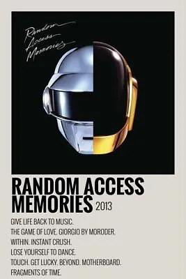 Daft Punk Poster 260gsm Various Sizes • £8