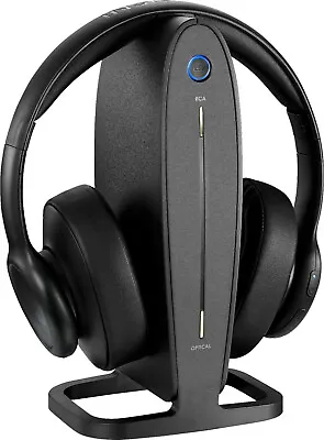 $27.99 • Buy Insignia RF Digital Wireless Over-The-Ear Headphones Black NS-HAWHP2