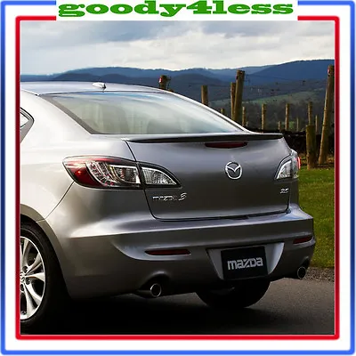 For 10-13 Mazda 3 Sedan 4 Doors UNPAINTED Rear Wing Lip Spoiler OE Style • $45.25