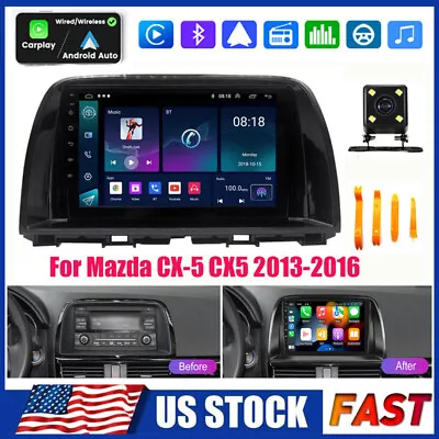 Carplay For Mazda Cx-5 Cx5 2013-2016 Android 12 Car Radio Stereo Gps Navi Wifi • $145.42