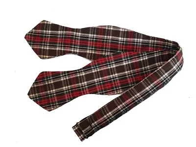 Vintage Tartan Plaid Cotton Bow Tie Men's One Size Adjustable • $15.99