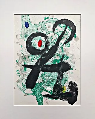 Joan Miro Original Lithograph From Derrière Le Miroir No. 139-140 1963 • $207.78