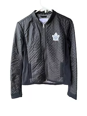 NHL Touch By Alyssa Milano Toronto Maple Leafs Full Zip Jacket Quilted Size M • $13