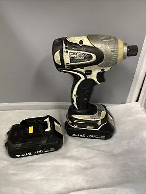 MAKITA BTD142 18V 1/4  Cordless Hex Impact Driver With 2 Batteries • $19.99