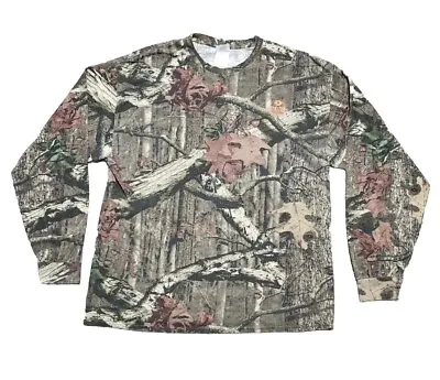 Mossy Oak Camo Shirt XL Infinity Break Up Camouflage Long Sleeve Hunting Shirt • $16.89