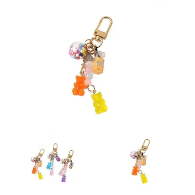 £4.75 • Buy Key Chain Comfortable Touch Ornamental Rainbow Gummy Bear Earphone Case Keyring