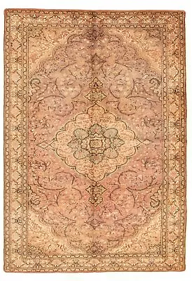 Traditional Vintage Hand-Knotted Carpet 6'7  X 9'6  Wool Area Rug • $483.20
