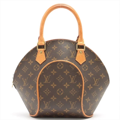 £520.79 • Buy Vuitton Monogram Ellipse PM Hand Bag Brown Canvas Leather Gold PVC M51127LV