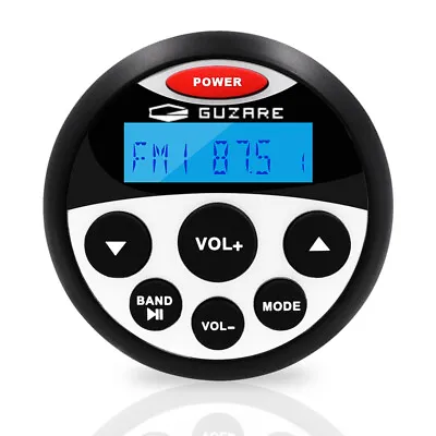 GUZARE Boat Marine Stereo Receiver Bluetooth Audio AM FM Gauge Waterproof Radio • $46.99