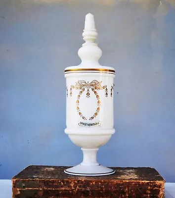 Antique French Opaline Chalice Lided Goblet - Restored • $60