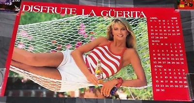 Miller High Life Beer / 1986 Disfrute La Guerita Sexy Woman Poster Man Cave • $4.99