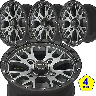 FOUR 14x7 4/100 4+3 Aluminum DOT ROCKER RIM WHEEL Some Honda Acty Mini Truck Van • $669.32