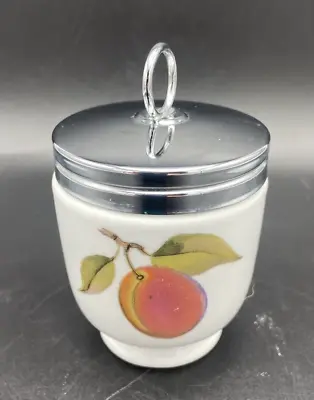 Single Vintage Royal Worcester Egg Coddler Peach & Berries 3  Tall • $21.83