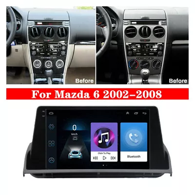 9  Stereo Radio GPS Nav Android12 Head Unit WIFI FM Player For Mazda 6 2002-2008 • $253.43