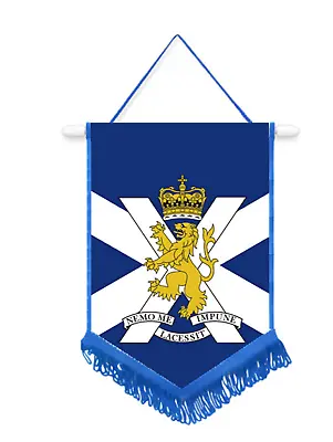 Royal Regiment Of Scotland Car / Wall Pennant With Blue Border Great Souvenir  • £9.99