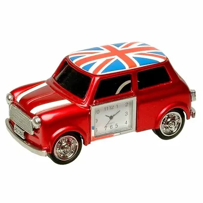 Miniature Union Jack Mini Cooper Clock British Red • £24.95