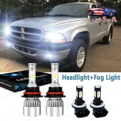 For Dodge Dakota 2001-2004 Combo 9007 LED Headlight + 881 Fog Light Bulbs Kit WH • $24.56