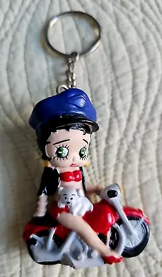 1992 Betty Boop Keychain Motorcycle With Puppy 3  • $11