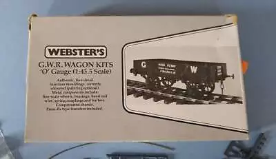 Boxed Websters Peco 7mm Plastic O Gauge Part Kit W605 - GWR 8/10T Ballast Wagon • £7.50