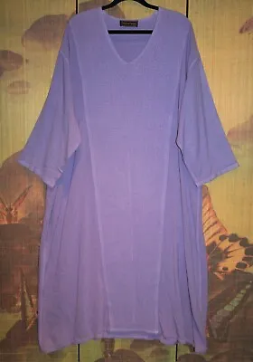 HAMPSTEAD BAZAAR O/S Amazing Long Kimono Dress 58 Bust Lilac Purple Oversize FAB • £90.07