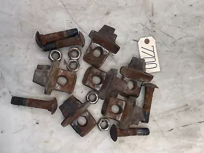 1970 Massey Ferguson MF 1100 Tractor Spin Out Rim Rear Wheel Clamps Hardware • $60