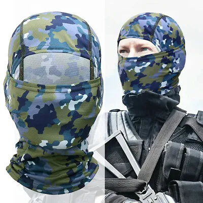 Men’s Women’s Camo Balaclava Face Mask Sun UV Protection Ski Hood Tactical Masks • $5.99