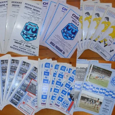 £2.25 • Buy 1970's CHESTER FC HOME FOOTBALL PROGRAMMES - Your Choice - FREE Postage