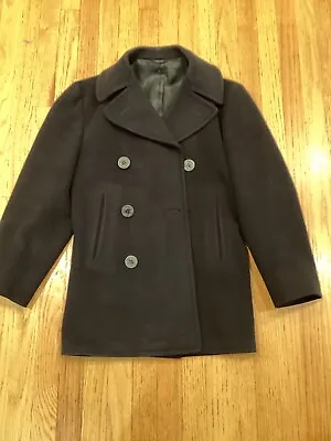 Navy Pea Coat Men • $70