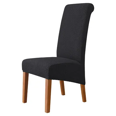 6X Dining Chair Seat Covers Banquet Home Protective Stretch Removable Slip Cover • £4.99