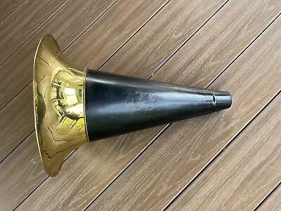 Victor 2 II Rear Mount Black & Brass Phonograph Horn • $200