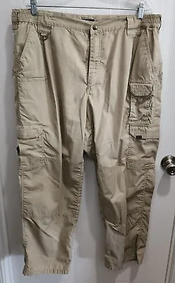 5.11 Men's Tactical Series Khaki Beige Colored Cargo Pocket Pants Size 40x30 • $19.99