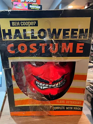 Vintage Ben Cooper Halloween Devil Costume W/Mask In Original Box Med (8-10) • $69