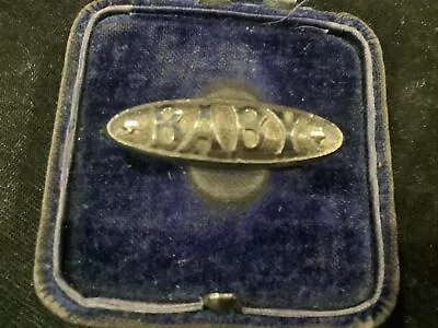 Stunning Vintage “Charles Horner” Sterling Silver Baby Brooch.in Good Condition • £35