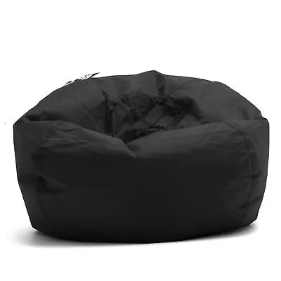 $46.05 • Buy Classic Bean Bag Chair Cozy Lounger Gaming Seat Indoor Black Stain Resistant