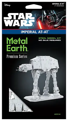 Fascinations Premium Series ICONX Star Wars IMPERIAL AT-AT Metal Earth Model Kit • $36.95