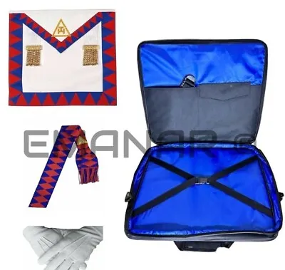 Masonic Regalia Soft Case Bag Masonic Royal Arch Companions Apron&Sash BRAND NEW • £52.50