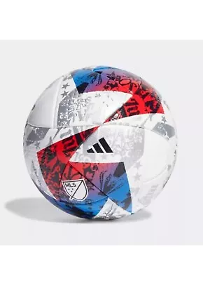 Adidas MLS OFFICIAL Match Ball 2023 Game Ball White Red Size 5 AUTHENTIC W/BOX • $50