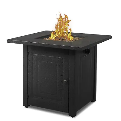 Outdoor Propane Fire Pit Patio Gas Table 28  Square Fireplace 40000BTU • $129.98