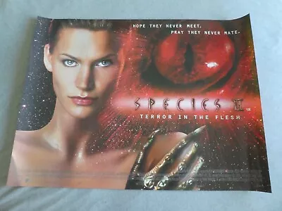 £20 • Buy SPECIES II (1998) RARE ROLLED Orig Quad Poster 40  X 30  Henstridge HR Giger EXC