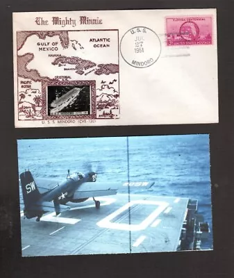 U.S.S. Mindoro (CVE-120) - Naval Ship's Cover - July 27 1951 - Gmahle Cachet • $4.99