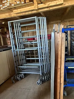$39.95 • Buy Heavy Duty Rolling Garment & Hanger Racks Lockable Casters