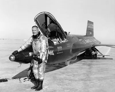 NEIL ARMSTRONG W/ X-15 11x14 GLOSSY PHOTO PRINT • $29.99