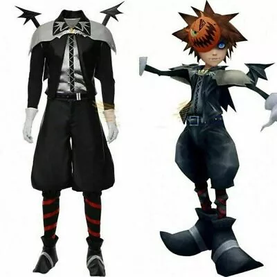 Kingdom Hearts III Sora Halloween Vampire Cosplay Costume Outfit Custom Made • $72.20