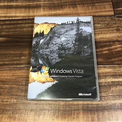 Microsoft Vista Release Candidate 1 Customer Preview Program DVD #X12-78840 Open • $39.50