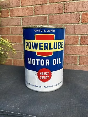 Vintage Keystone Powerlube Quart Oil Can - United Refining • $31.25