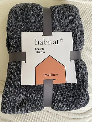 BNWT Habitat Chenille Throw  • £15