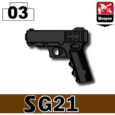 SG21 .45 Pistol Compatible With Toy Brick Minifigures Army SWAT Police • $1.67