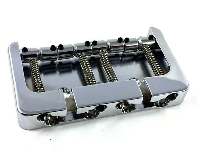 Hipshot Chrome/Brass B Series Bass Bridge String Thru Fender P/Jazz® 5B400C-FM2 • $78