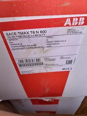 Abb Sace Tmax T6 N 800 Breaker • £630